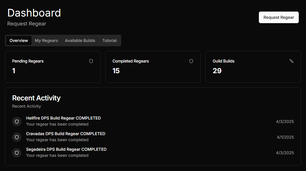 Albion Guild Manager Dashboard